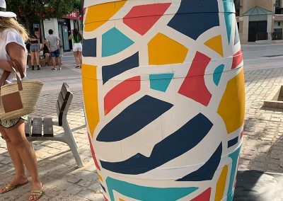 Mural Barrica Vino Jazz & Wine Yecla 2022 Murcia Santi Buades Art NFT