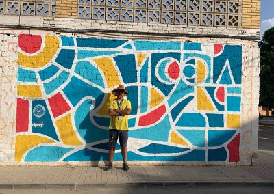 Mural MAU Muestra de Arte Urbano Hipólito Viana Coria del Río 2022 Santi Buades Art NFT