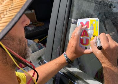 Mural MAU Muestra de Arte Urbano Hipólito Viana Coria del Río 2022 Santi Buades Art NFT