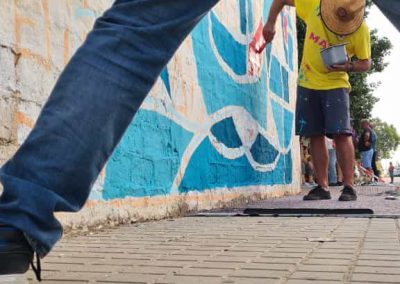 Mural MAU Muestra de Arte Urbano Hipólito Viana Coria del Río 2022 Santi Buades Art NFT
