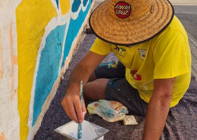 Mural MAU Muestra de Arte Urbano Hipólito Viana Coria del Río 2022 Santi Buades Art NFT
